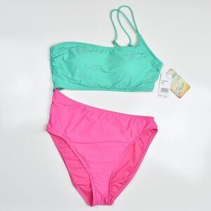 Hobie Standard Shoulder Cut Out One Piece Swimsuit NEW - XL